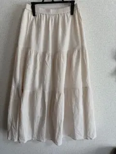 INGNIアイボリー ティアードスカート