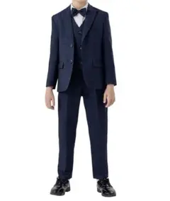 ネイビー フォーマルスーツ 130センチ 4点セット