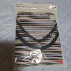UNIQLO VネックT(長袖) S ボーダー