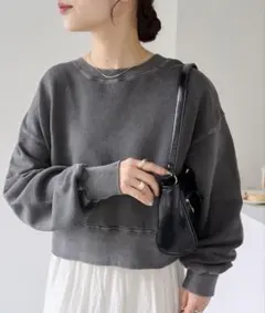 ショート丈 スウェット