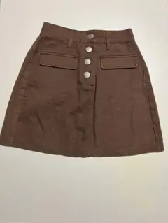 ブラウン ミニスカート M