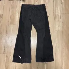 00s archive coating flare pants 光沢 - メルカリ