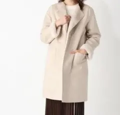 【grove】リバーシブルフェイクムートンコート　Ｌサイズ