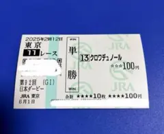 ムコ商品　クロワデュノール　メイクデビュー（新馬戦）　現地的中応援馬券 2025年最新】クロワデュノール 馬券の人気アイテム - メルカリ