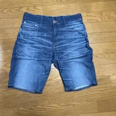 デニムショートパンツ ダークブルー