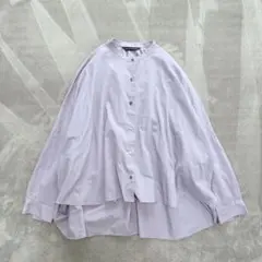 mizuiro ind バックギャザーワイドシャツ ブラウス ゆったり