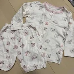 クマ柄 ベビーパジャマ