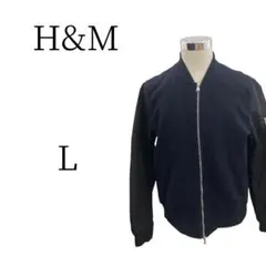Ｈ＆Ｍ エイチアンドエム 黒 スタジャン L