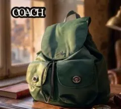 【大人気・希少カラー】COACH ナイロン×レザー バックパックのサムネイル