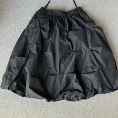 ドット柄　ナイロンバルーンスカート