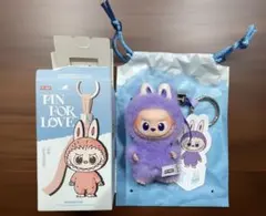 ラブブ LABUBU PIN FOR LOVE イニシャルラブブ T パープル