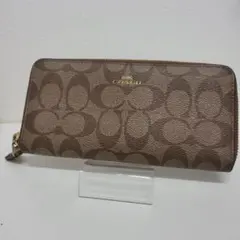 ★*★様 COACH シグネチャー ラウンドファスナー 長財布 PVC レザー