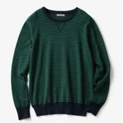 新品❣️DoCLASSE ドゥクラッセ ボーダーニット　綿100% L 上質✨のサムネイル