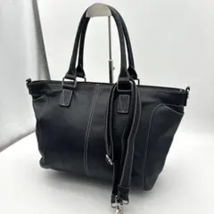 美品✨DoCLASSE トートバッグ ネイビー 2WAY 本革 A4 シボ革 - メルカリ