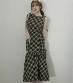 LILY BROWN リリーブラウン アメスリチェックワンピース - メルカリ