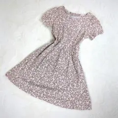 ローズティアラ　ワンピース　半袖　レザー　レオパード　7号