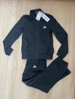 adidas ジャージセット 未使用　130cm ブラック