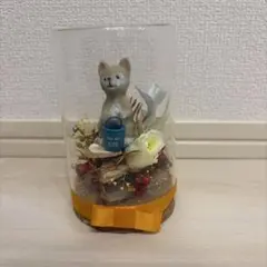 猫 フラワー アレンジメント