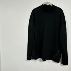 長袖カットソー トップス ブラック 黒 メンズ シンプル