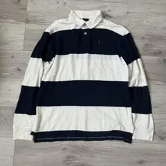 Ralph Lauren ラルフローレン ラガーシャツ 刺繍ロゴ ボーダー 常田