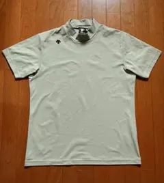 美品 近年モデル デサントゴルフ モックネック 半袖ゴルフシャツ