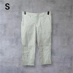 ロペピクニック Sサイズ グリーン チェックパンツ ゴルフ
