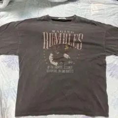 WEGO RAGING RUMBLES Tシャツ ダークグレー