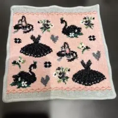 新品 フェイラー スワンレイク ハンカチ ラブラリー バレリーナ