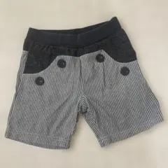 春、秋ストライプ柄ボタン付きショートパンツ 95