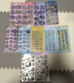 ドロップジェリーシール、おはじきふうシールなど11点まとめ売り