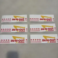 IN-N-OUT BURGER ペーパーハット　6枚セット