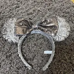 ディズニー　スパンコール　カチューシャ　ブラウン　ミニーちゃん