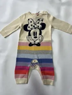 ミニーマウスロンパース3-6ヶ月用