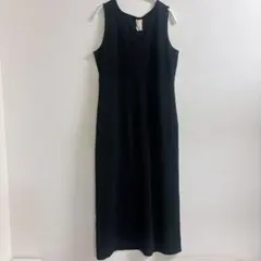 1点もの⭐️ 【FREE SIZE】ブラック ノースリーブ ロングワンピース
