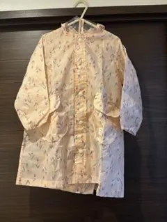 花柄フード付きレインコート 90-100