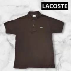 LACOSTE☆ラコステ ポロシャツ ブラウン サイズLのサムネイル