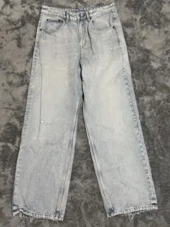 ZARA ライトブルー ワイドレッグジーンズ