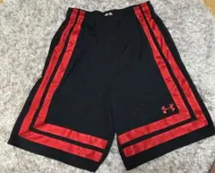 Under Armour HeatGear バスケットボールパンツ M 黒/赤