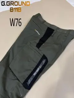 G.GROUND 8118 ワークカーゴパンツ アーミーグリーン　W76 作業服のサムネイル