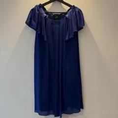 一回着用　クリーニング済　Ray BEAMS ネイビーパーティードレス