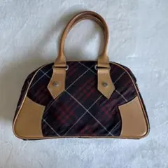BURBERRY BLUE LABEL チェック柄 ミニボストンバッグ