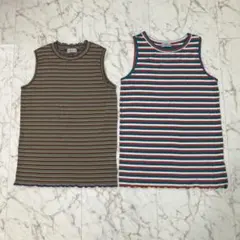 GENTIL ストライプ タンクトップ 2点セット