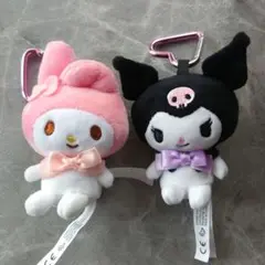 未使用品☆サンリオ　ミニマスコットホルダー　マイメロ＆クロミ　2個セット