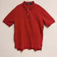 Polo by Ralph Lauren レッド ポロシャツ L 刺繍