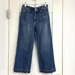 GAP ジーパン　155㎝　ワイドレッグ クロップドデニムのサムネイル