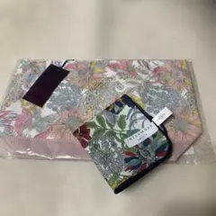 新品未使用リバティー花柄トートバッグミニタオルハンカチセット