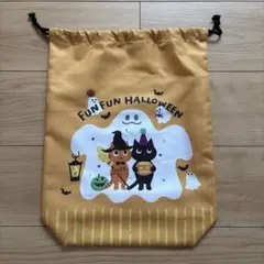 カルディ　KALDI ハロウィン　巾着袋　限定　黒猫