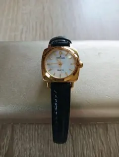 JUNGHANS レディース 腕時計 クォーツ ゴールド ブラックジャンク品のサムネイル