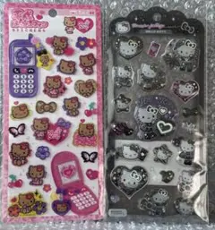 平成ハッピーフォン　日焼けキティ　ドロップジェリーシール　ギャルキティ　新品