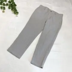 CLOSSHI ストレッチスキニーパンツ　アンクル丈　Ｌ　ストライプ